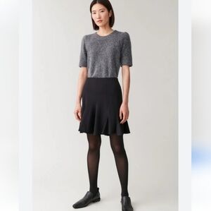 COS Bonded Panel Skirt Size Small Black